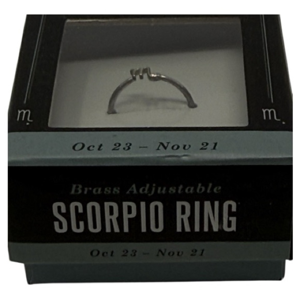 EARTHBOUND Women’s Zodiac, SCORPIO, Adjustable Ring